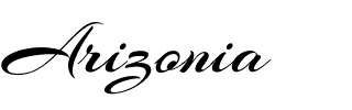 Arizonia.otf Font conversion image