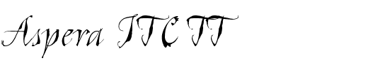 Aspera ITC TT.ttf Font conversion image