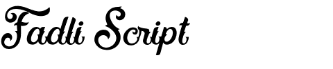 Fadli Script.ttf Font conversion image