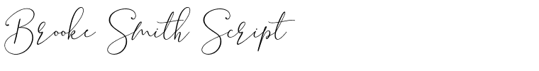 Brooke Smith Script.ttf Font conversion image