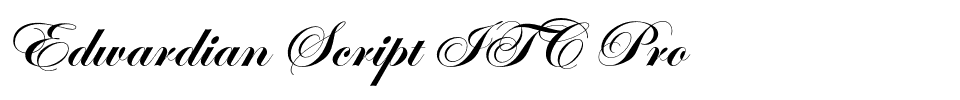 Edwardian Script ITC Pro.otf Font conversion image