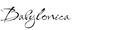 Babylonica.ttf Font conversion image