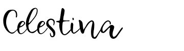 Celestina.otf Font conversion image