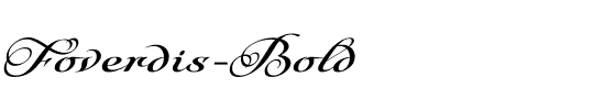 Foverdis-Bold.otf Font conversion image