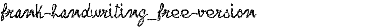 frank-handwriting_free-version.ttf Font conversion image