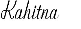 Kahitna.otf Font conversion image