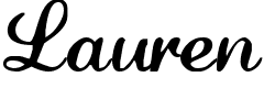 Lauren.ttf Font conversion image