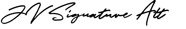 JV Signature Alt.ttf Font conversion image