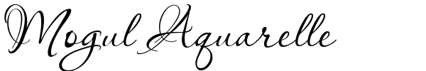 Mogul Aquarelle.ttf Font conversion image