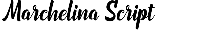 Marchelina Script.ttf Font conversion image