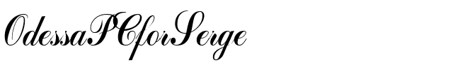 OdessaPCforSerge.ttf Font conversion image