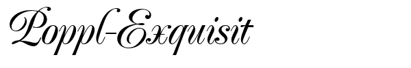 Poppl-Exquisit.ttf Font conversion image