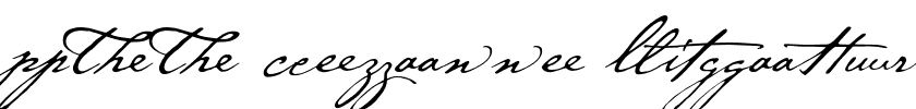 P22 Cezanne Ligatures.otf Font conversion image