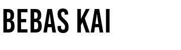 Bebas Kai.otf Font conversion image