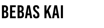 Bebas Kai.ttf Font conversion image