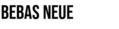 Bebas Neue.otf Font conversion image