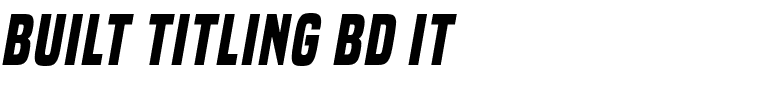 built titling bd it.ttf Font conversion image