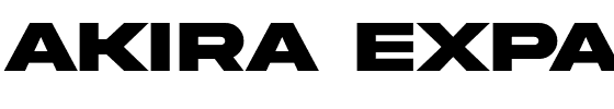 Akira Expanded.otf Font conversion image