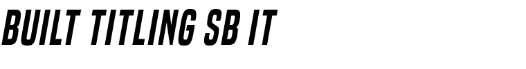 built titling sb it.ttf Font conversion image