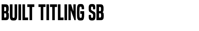 Built Titling Sb.ttf Font conversion image