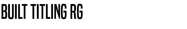 Built Titling Rg.ttf Font conversion image