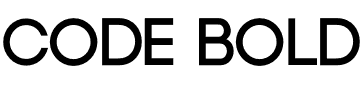 Code Bold.otf Font conversion image