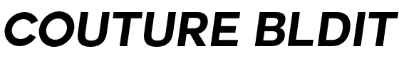 couture-bldit.otf Font conversion image