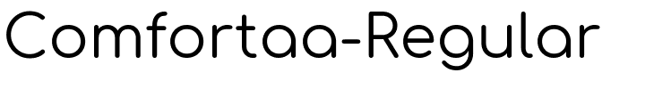 Comfortaa-Regular.ttf Font conversion image