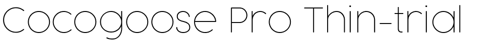 Cocogoose Pro Thin-trial.ttf Font conversion image