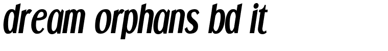 dream orphans bd it.ttf Font conversion image