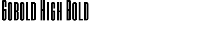 Gobold High Bold.otf Font conversion image