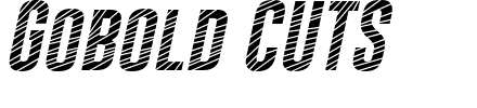 Gobold CUTS.ttf Font conversion image