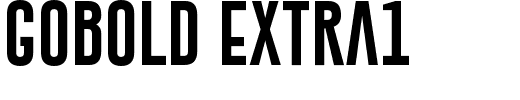 Gobold Extra1.otf Font conversion image