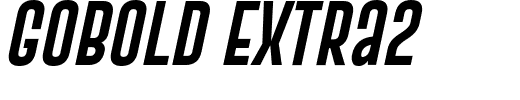 Gobold Extra2.ttf Font conversion image