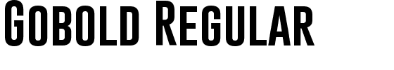 Gobold Regular.otf Font conversion image