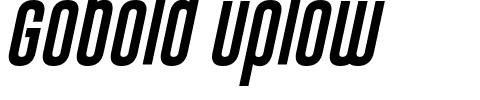 Gobold Uplow.ttf Font conversion image