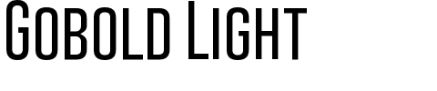 Gobold Light.otf Font conversion image