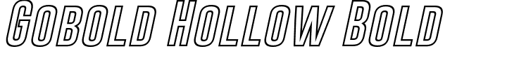 Gobold Hollow Bold.ttf Font conversion image