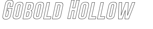 Gobold Hollow.ttf Font conversion image