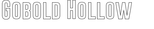 Gobold Hollow.otf Font conversion image