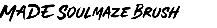 MADE Soulmaze Brush.otf Font conversion image