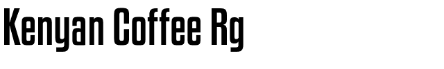 Kenyan Coffee Rg.ttf Font conversion image