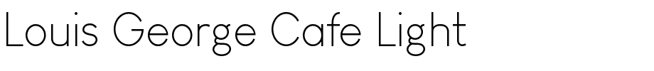 Louis George Cafe Light.ttf Font conversion image