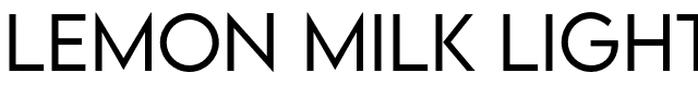 LEMON MILK Light.otf Font conversion image