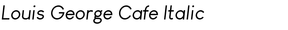 Louis George Cafe Italic.ttf Font conversion image