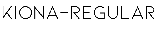 Kiona-Regular.ttf Font conversion image