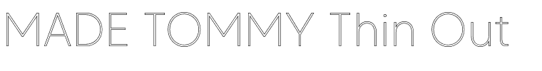 MADE TOMMY Thin Out.otf Font conversion image