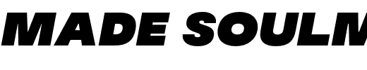 MADE Soulmaze.otf Font conversion image