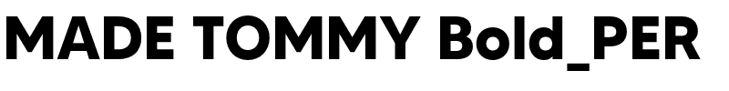 MADE TOMMY Bold_PER.otf Font conversion image