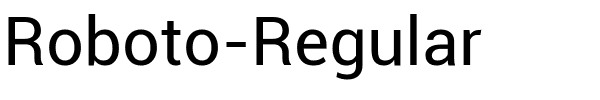 Roboto-Regular.ttf Font conversion image